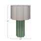 Teak Interiors Fluted Tb Lamp Scalloped Shade, , large