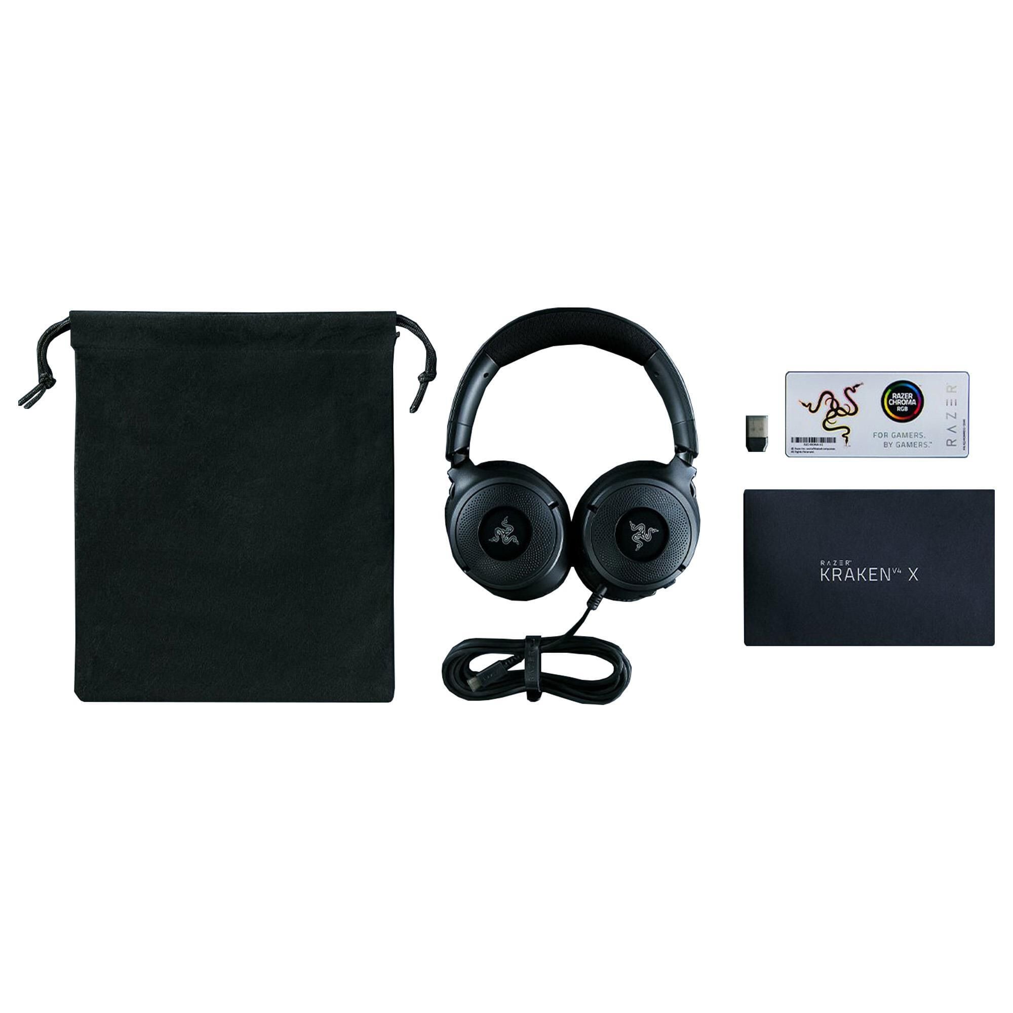 Razer Kraken V4 X Wired Gaming Headset in Black