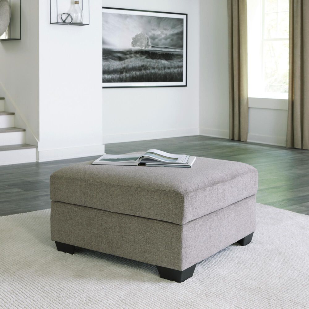 Ashley Creswell Storage Ottoman in Stone, , large