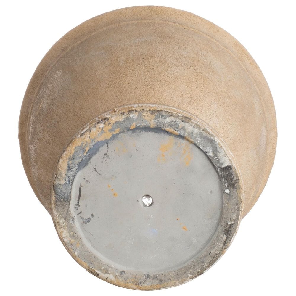 Alfresco Home Delfina Large Patio Urn in Tallow, , large