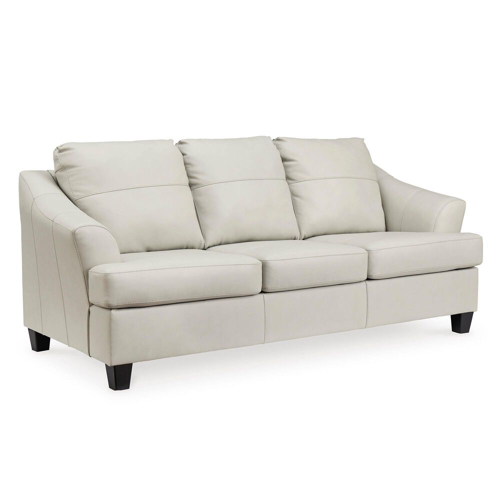 Ashley Genoa Leather Sofa and Loveseat in Coconut, , large