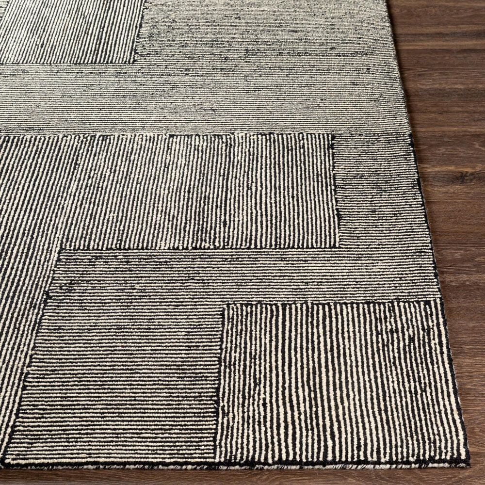 Surya Maroc 9&#39; x 12&#39; Black and Beige Area Rug, , large