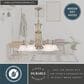 Vaxcel Standford 6-Light Chandelier in Antique Brass, , large