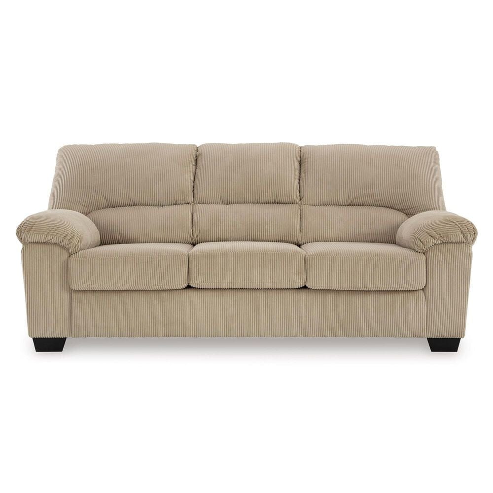 Ashley SimpleJoy Stationary Sofa in Sand, , large