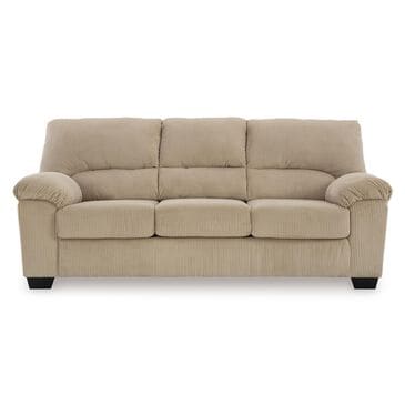 Ashley SimpleJoy Stationary Sofa in Sand, , large