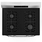 Midea 6.1 Cu. Ft. 4-Burner Freestanding Gas Range with Steam Cleaning in Stainless Steel, , large