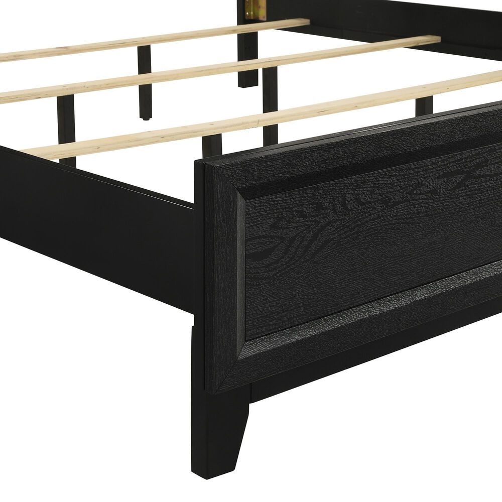 New Heritage Design Obsidian Queen Bed in Black, , large