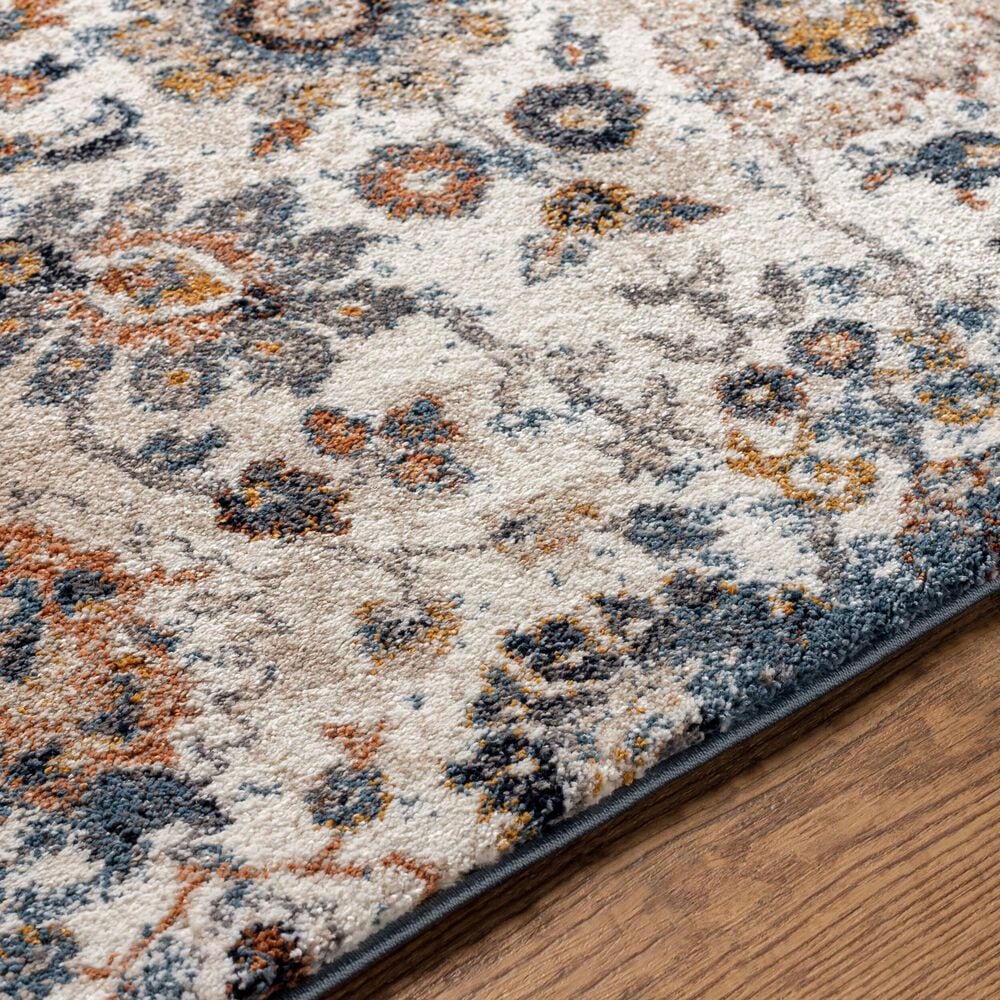 Surya Tuscany TUS-2331 Blue, Cream, Brown, Dusty Coral, Light Beige, Gray, Dark Blue and Bright Yellow 12&#39; x 15&#39; Area Rug, , large