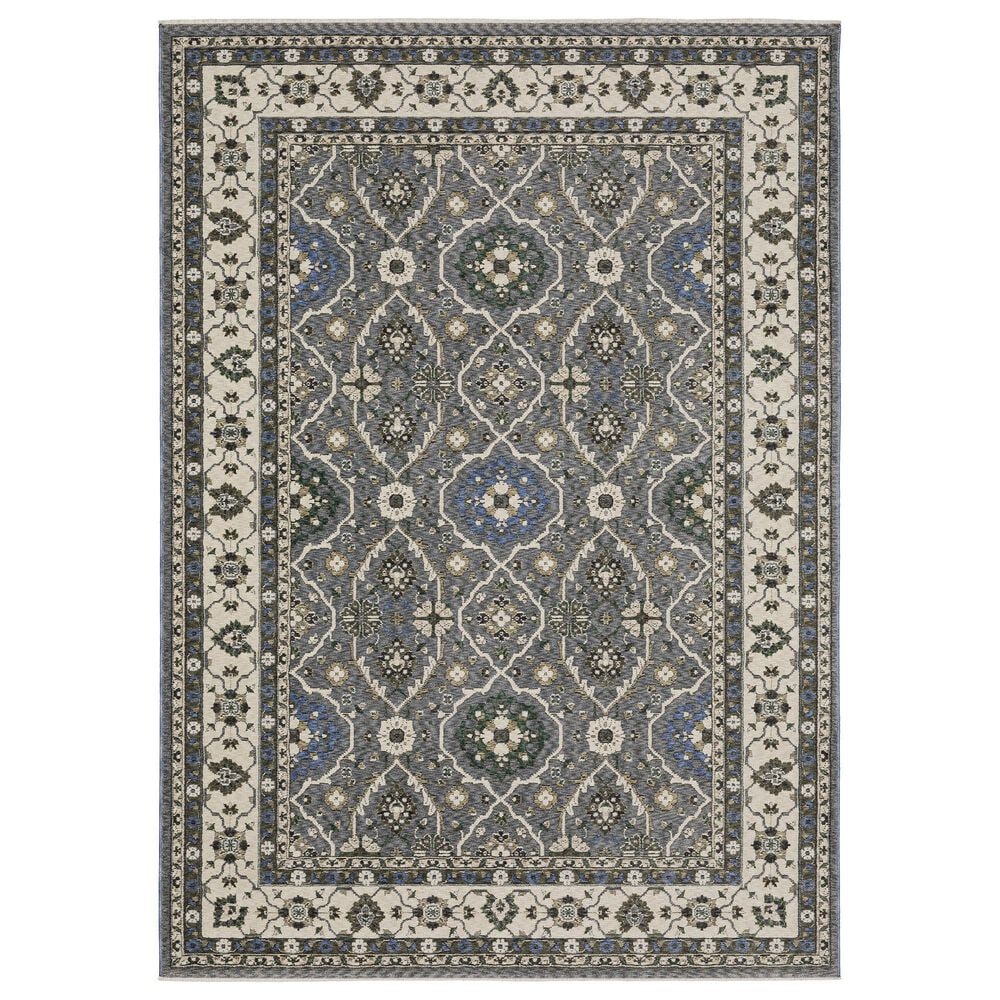 Oriental Weavers Hastings HA07H 9"10" x 12"10" Blue Area Rug, , large