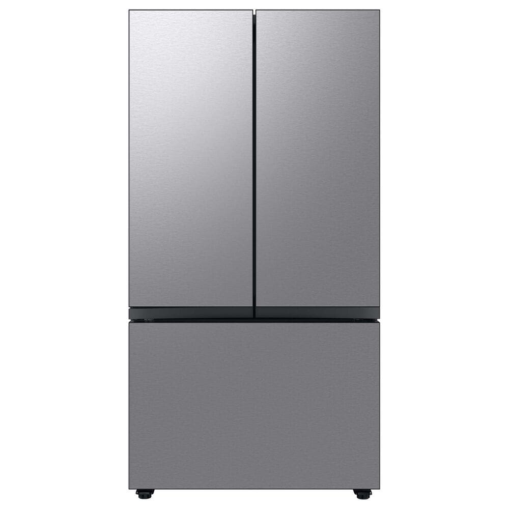 Samsung Bespoke Bespoke 30.1 Cu. Ft. 3-Door French Door Refrigerator with Beverage Center - Stainless Steel Panels Included, , large