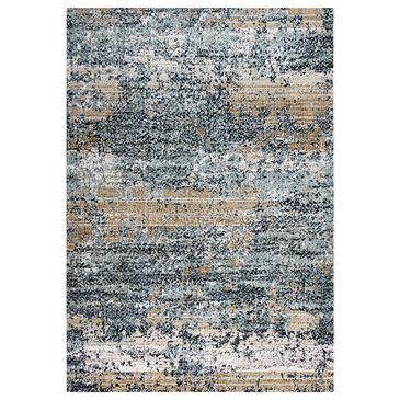 RIZZY Elite 10" x 13" Light Gray and Brown Area Rug, , large