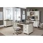 Riva Ridge Caraway 66" Executive Desk in Aged Ivory, , large