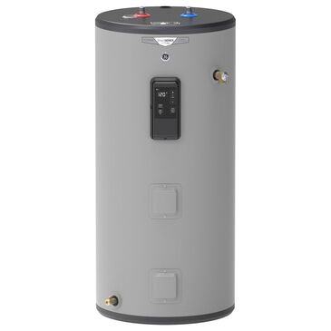 GE Appliances 50-Gallon Smart Short Electric Water Heater in Gray, , large