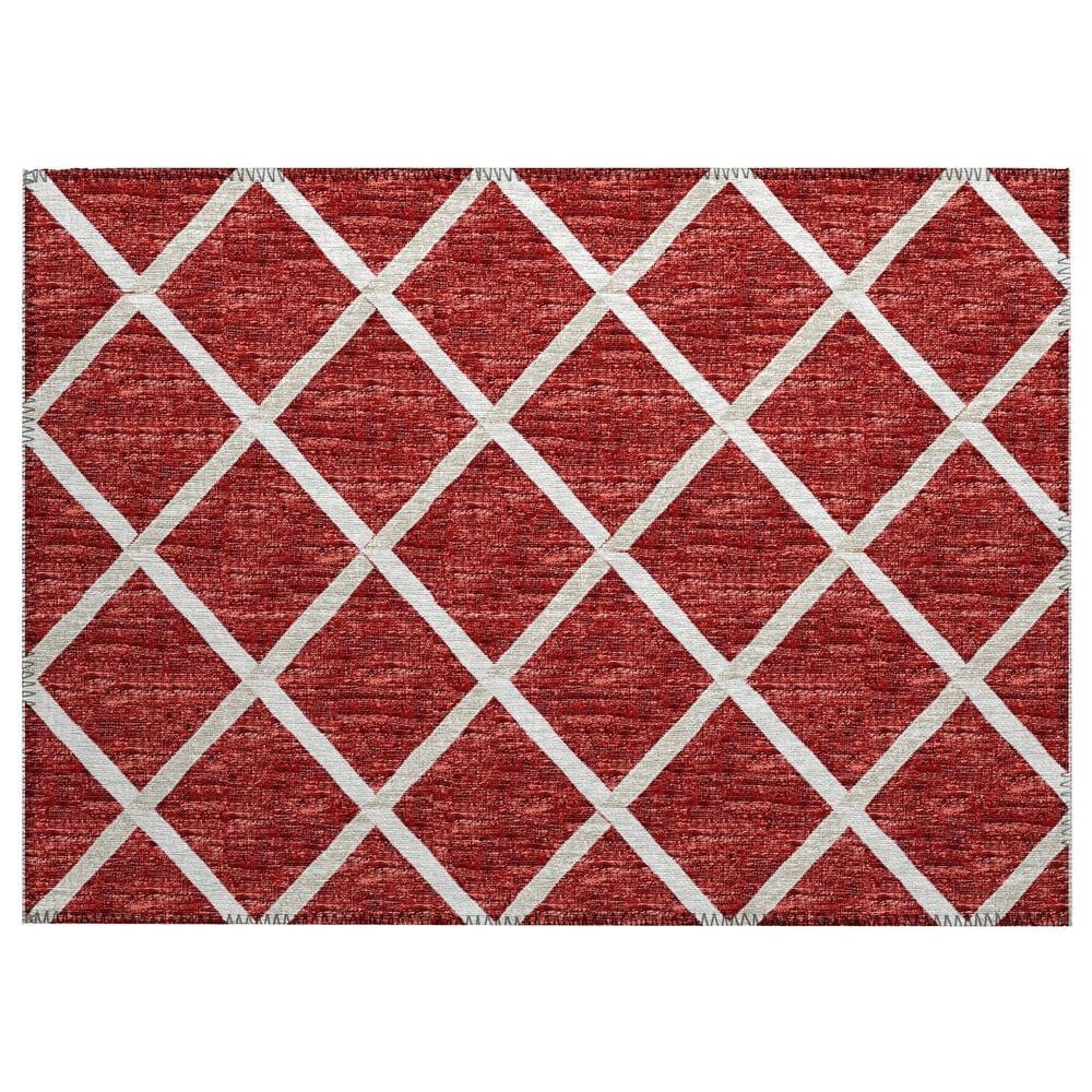 Dalyn Rug Company York 1"8" x 2"6" Red Indoor/Outdoor Area Rug, , large