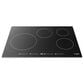 Fulgor Milano 30" Induction Cooktop with Brushed Aluminum Trim in Black, , large