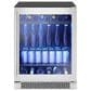 Zephyr 5.11 Cu. Ft. Single Zone Beverage Cooler with Glass Door in Stainless Steel, , large