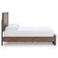 Ashley Fortlorn Queen Bed with Two Nightstands in Walnut Brown, , large
