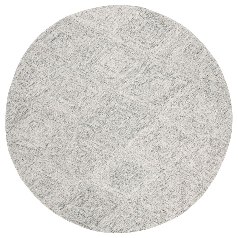 Safavieh Abstract 6' Round Silver Area Rug, , large