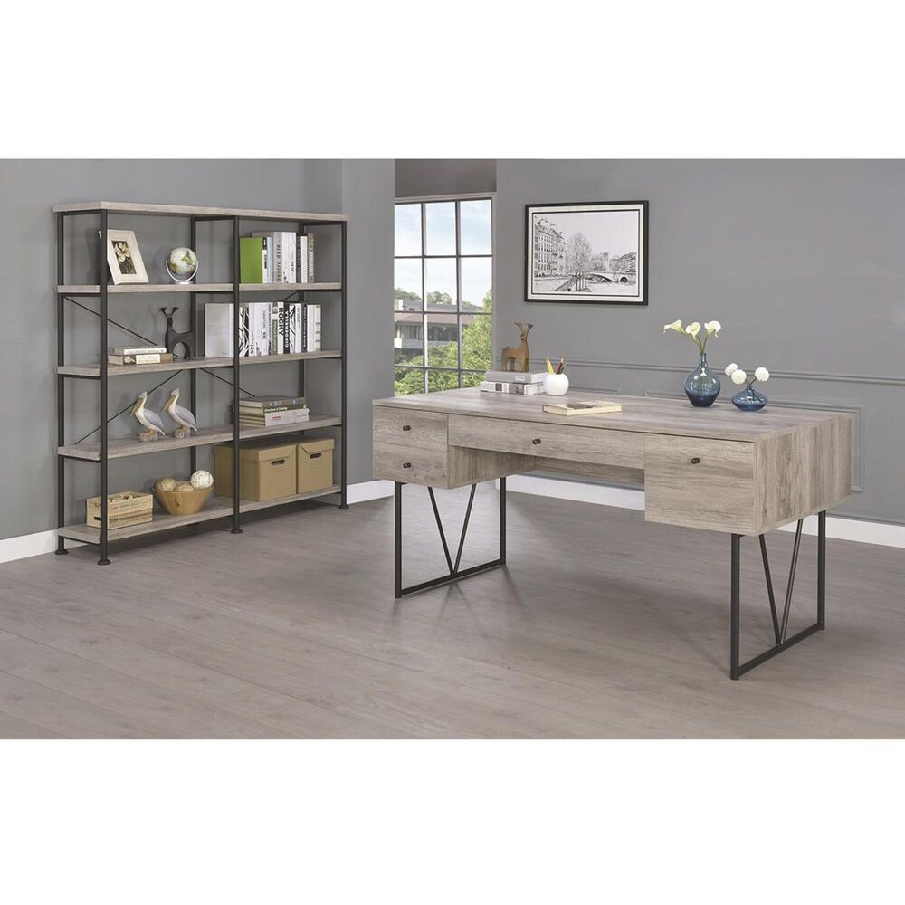 Pacific Landing Analiese Writing Desk in Gray Driftwood, , large