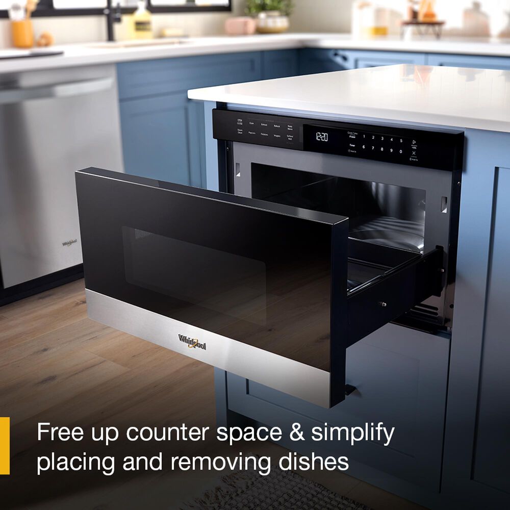 Whirlpool 1.3 Cu. Ft. Built In Microwave in Stainless Steel, , large