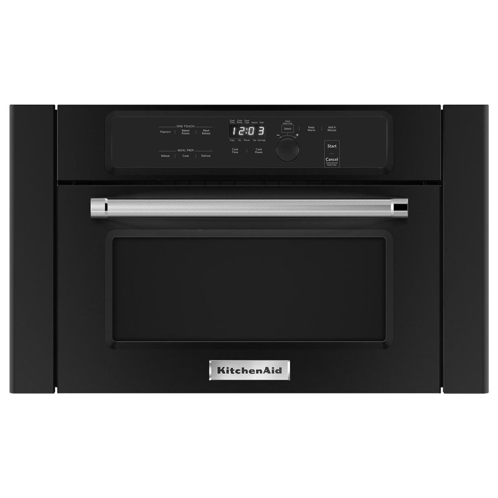 KitchenAid 24" Built In Microwave Oven with 1000 Watt Cooking in Black, , large