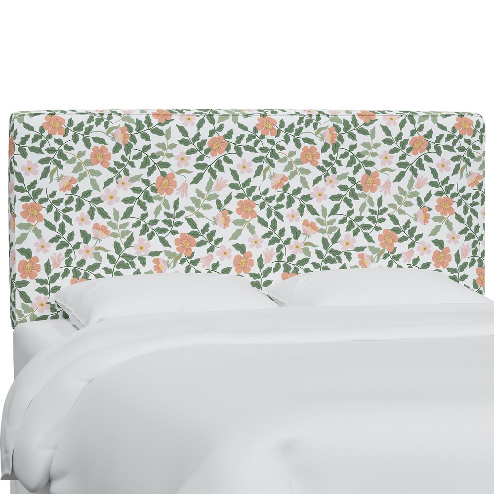 Rifle Paper Co Crafted by Cloth and Company Elly Twin Headboard in Aviary Black/Cream, , large
