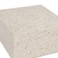 Linon Home Decor Partia Capiz Square Coffee Table in Cream, , large