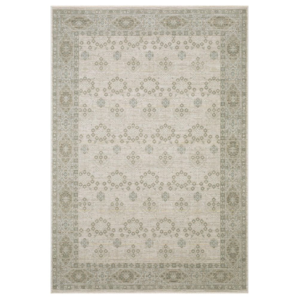 Oriental Weavers Keaton KEA04 Beige and Green 3"3" x 5" Area Rug, , large