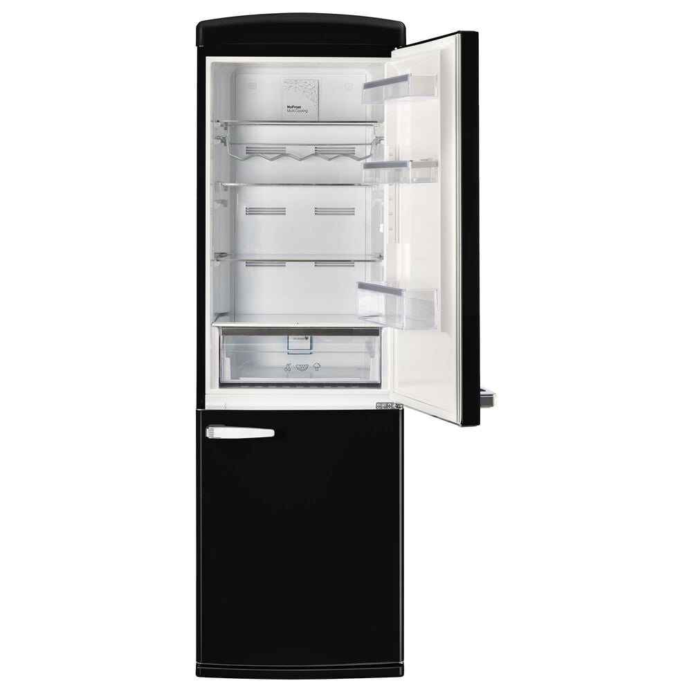 Unique Appliances Classic Retro 12 Cu. Ft. Bottom Freezer Regfrigerator In Midnight Black, , large