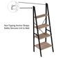 Timberlake Hastings Home 4-Tier Bookcase in Gray and Black, , large