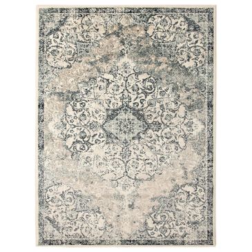 Amer Rugs Allure 2" x 3" Ivory and Blue Area Rug, , large