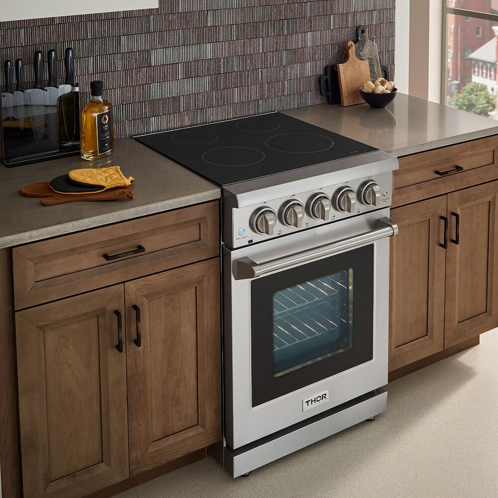 Thor Kitchen 24&quot; Professional Electric Range in Stainless Steel, , large