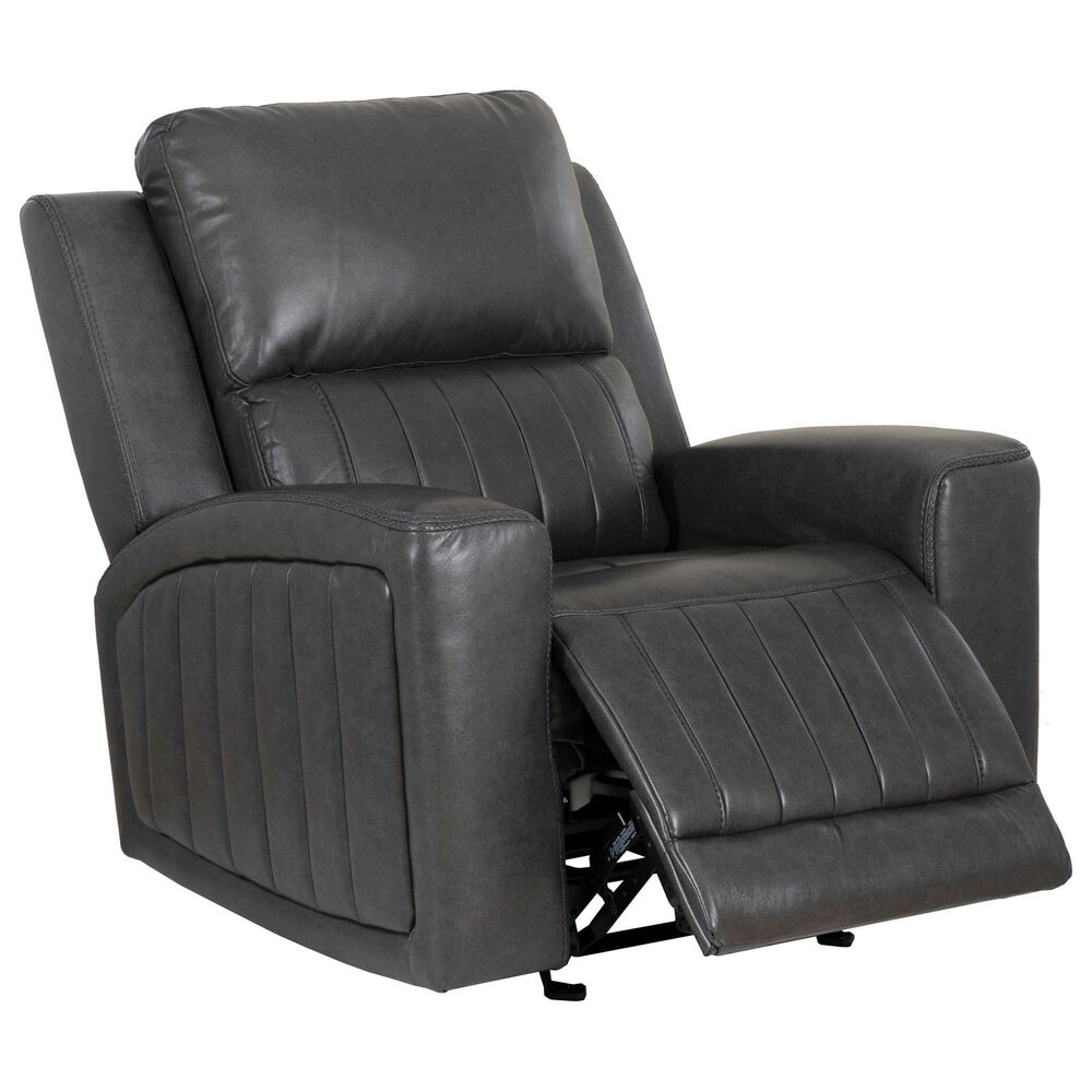 Linon Home Decor Izaiah Power Glider Recliner in Grey, , large
