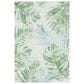 Safavieh Barbados Tropical Botanical 5"3" x 7" Green and Teal Indoor/Outdoor Area Rug, , large