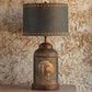 Porch View Beurre Tole Table Lamp in Aged Black, Rust and Multicolor, , large