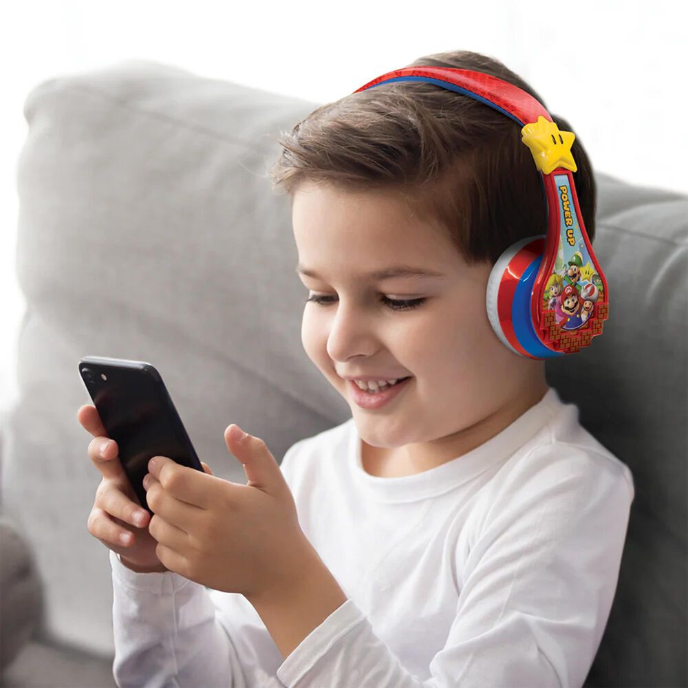 KIDdesigns Super Mario Bluetooth Wireless Headphone, , large