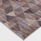 Central Oriental Rugease Marlow 5" x 7" Brown and Dark Gray Area Rug, , large
