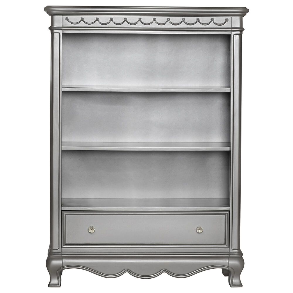 Suite Bebe Adelina 3-Shelf Bookcase in Metallic Gray, , large