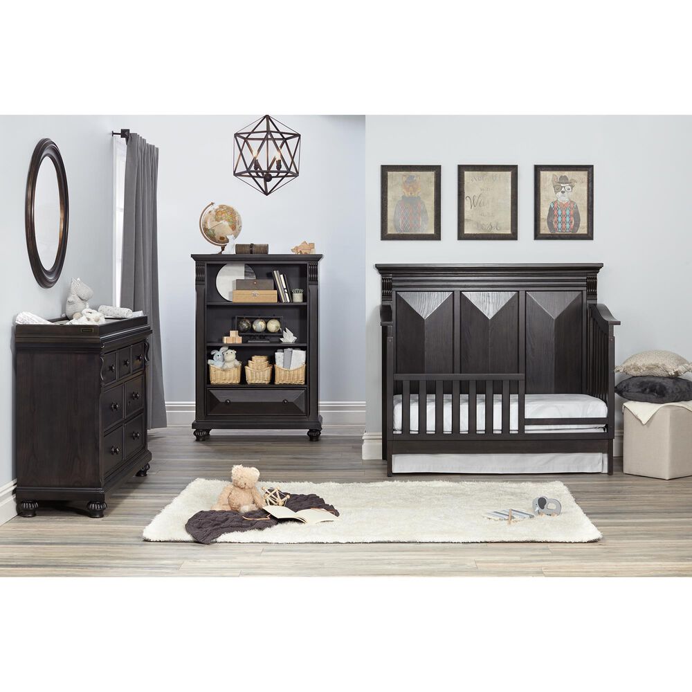 Kingsley Baby Sedona 4-In-1 Lifetime Convertible Crib in Bitter Sweet, , large