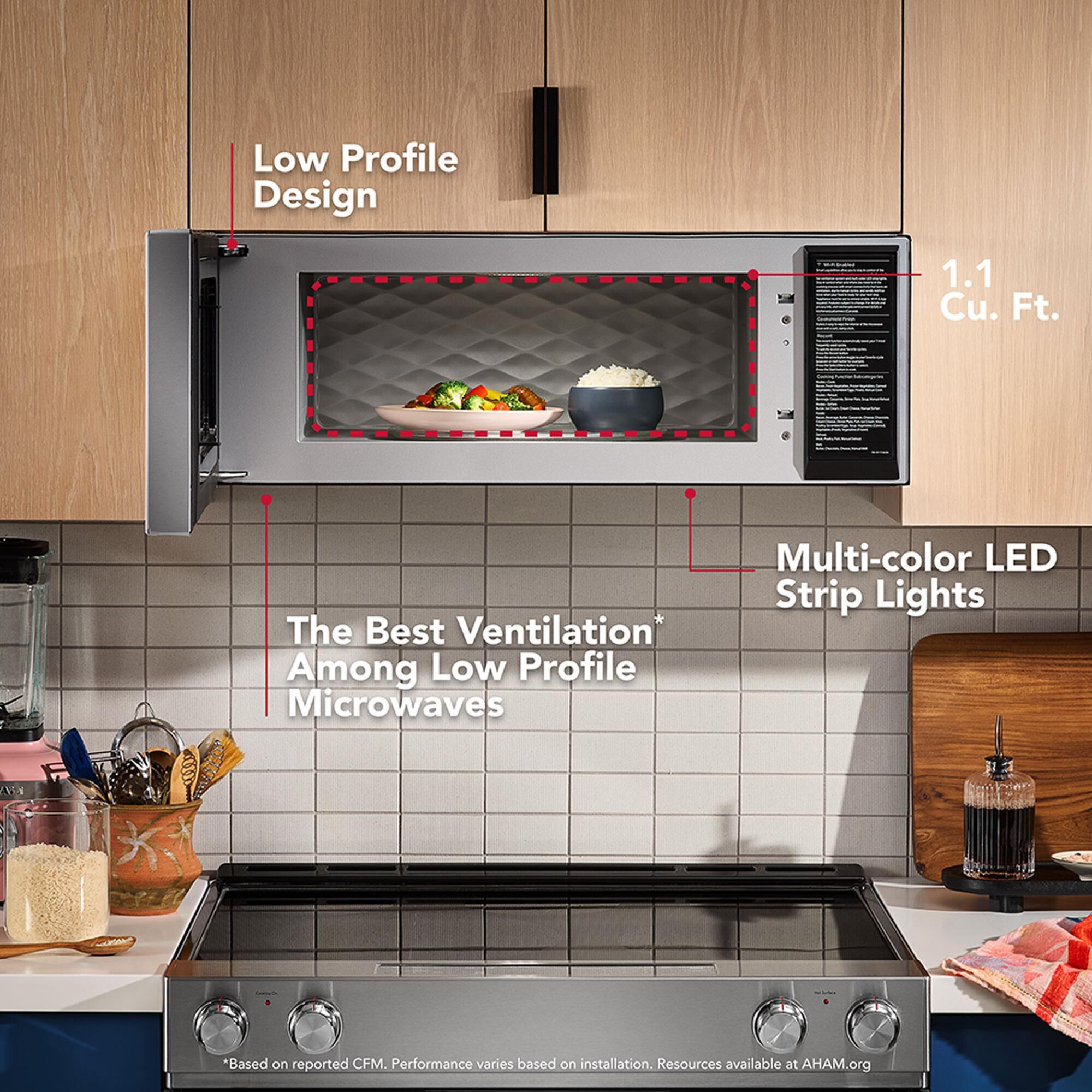 KitchenAid 1.1 Cu. Ft. Smart Low Profile Microwave Hood