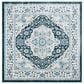 Safavieh Isabella 6"7" Square Navy and Creme Area Rug, , large