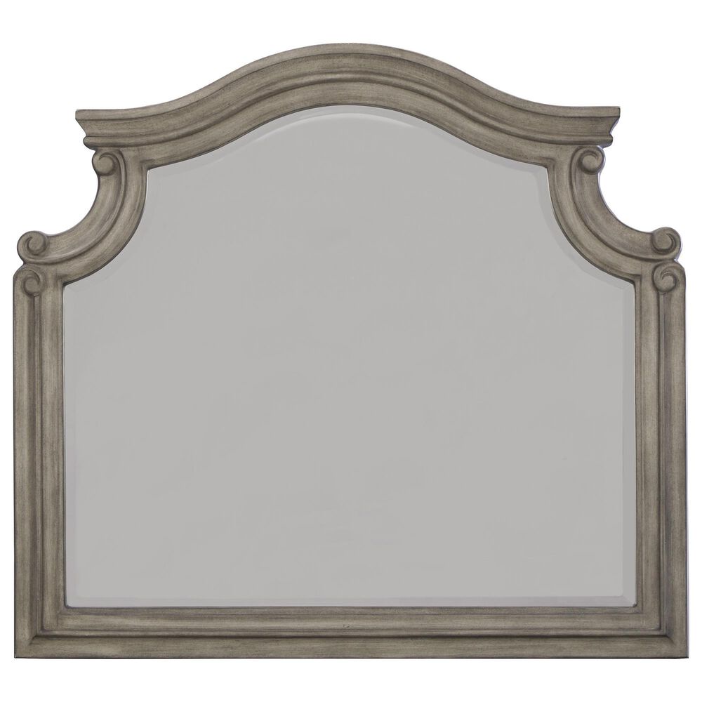 Ashley Lodenbay 7 Drawer Dresser with Mirror in Antiqued Gray and Walnut Brown, , large