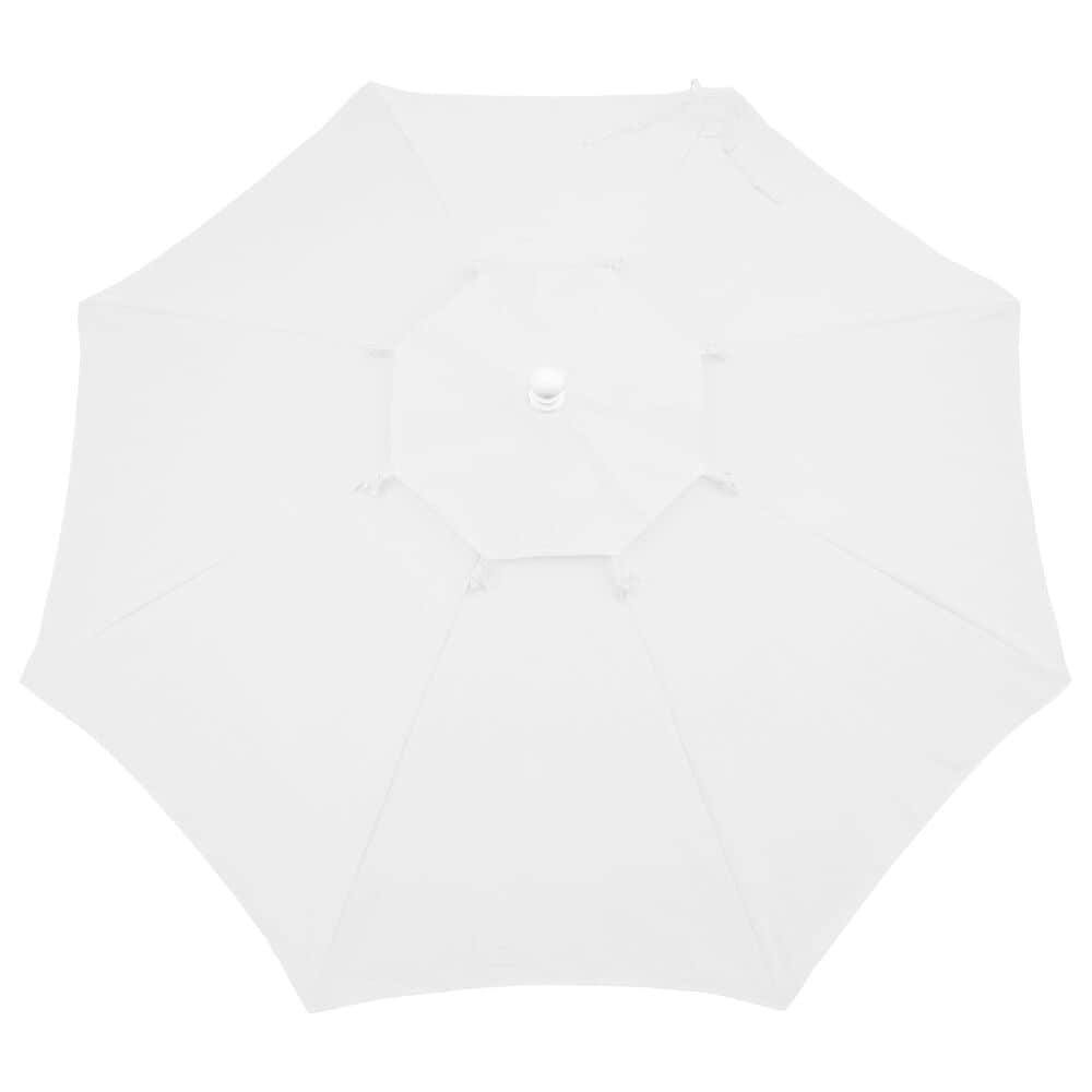 Floating Luxuries Kai Luxury 7.5&#39; Octagonal Fiberglass Market Pool Umbrella in White, , large