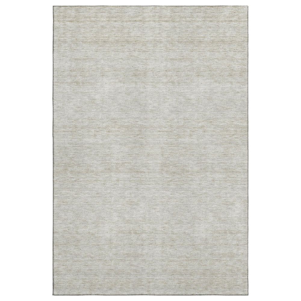 Dalyn Rug Company Soft Essentials Solid Ivory 10" x 14" Indoor/Outdoor Area Rug, , large