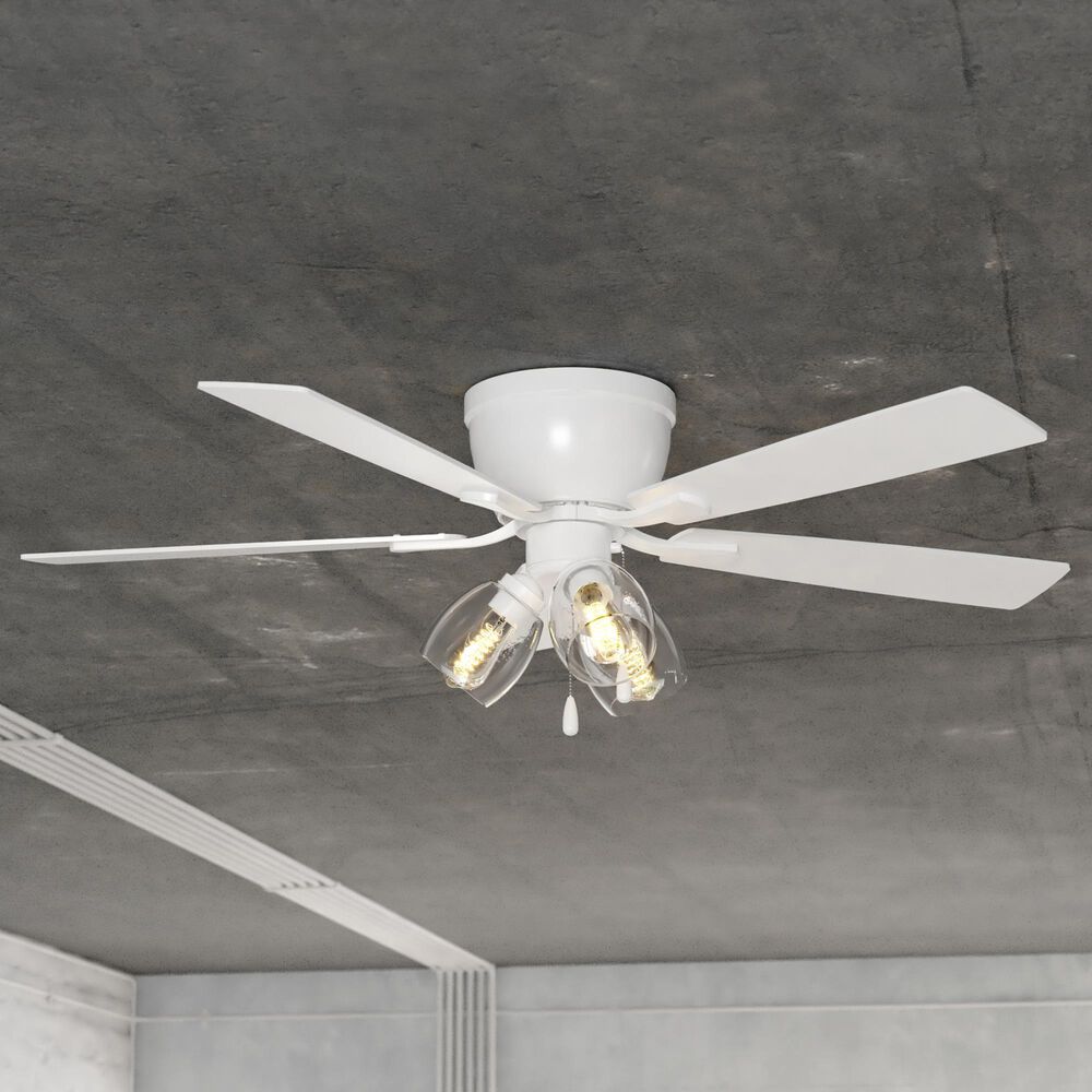 Vaxcel Brayton 52" LED Ceiling Fan in White, , large