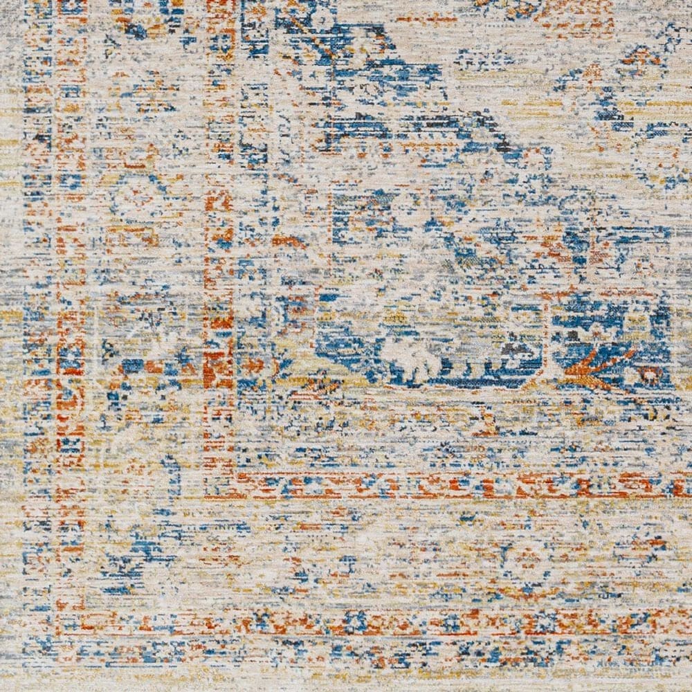 Surya Chicago CHG2308 6&#39;7&quot; Round Light Beige, Slate, Mustard, Blue, Brick Red,Taupe Area Rug, , large