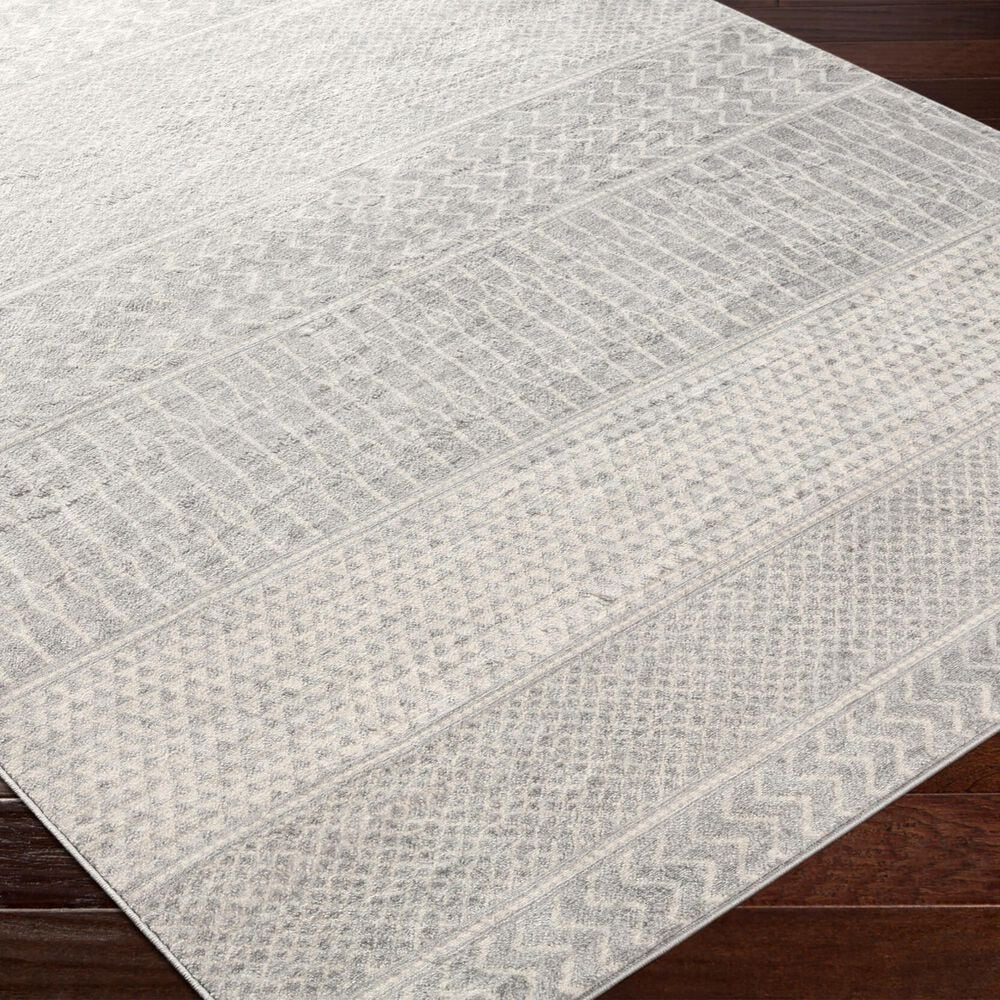 Surya Monaco MOC-2304 8&#39;10&quot; x 12&#39;4&quot; Silver Gray and Ivory Area Rug, , large
