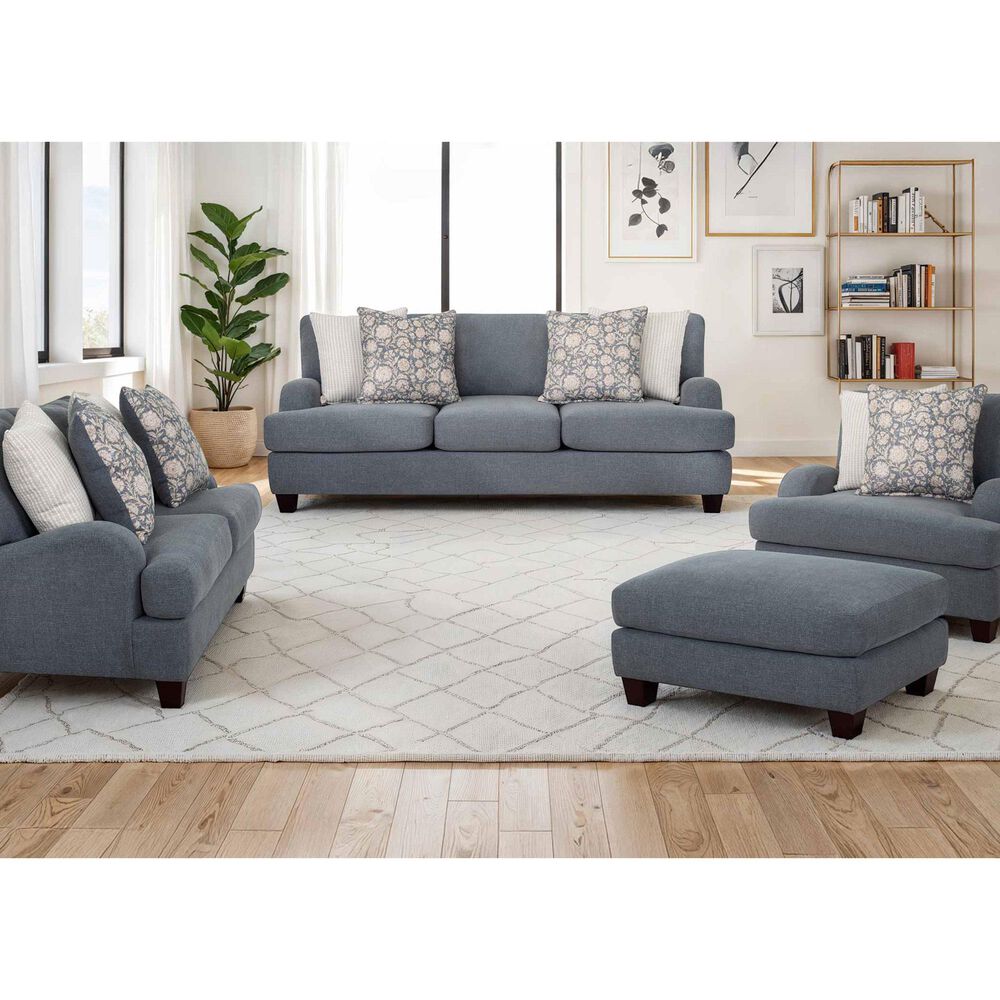 Moore Furniture Laurel Stationary Loveseat in Eugene Lake, , large