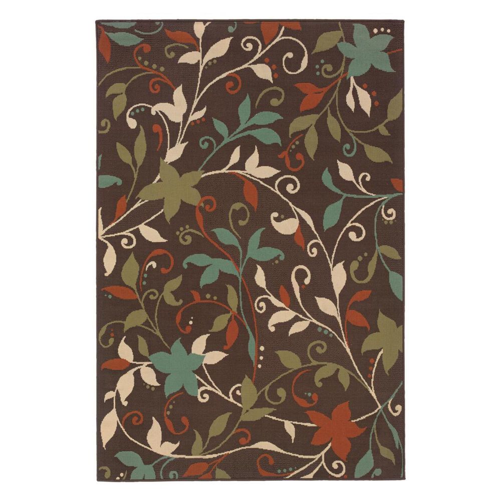 Oriental Weavers Montego 967X6 7"10" x 10"10" Brown Area Rug, , large