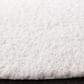 Safavieh August Shag AUG900A 4" Round White Area Rug, , large